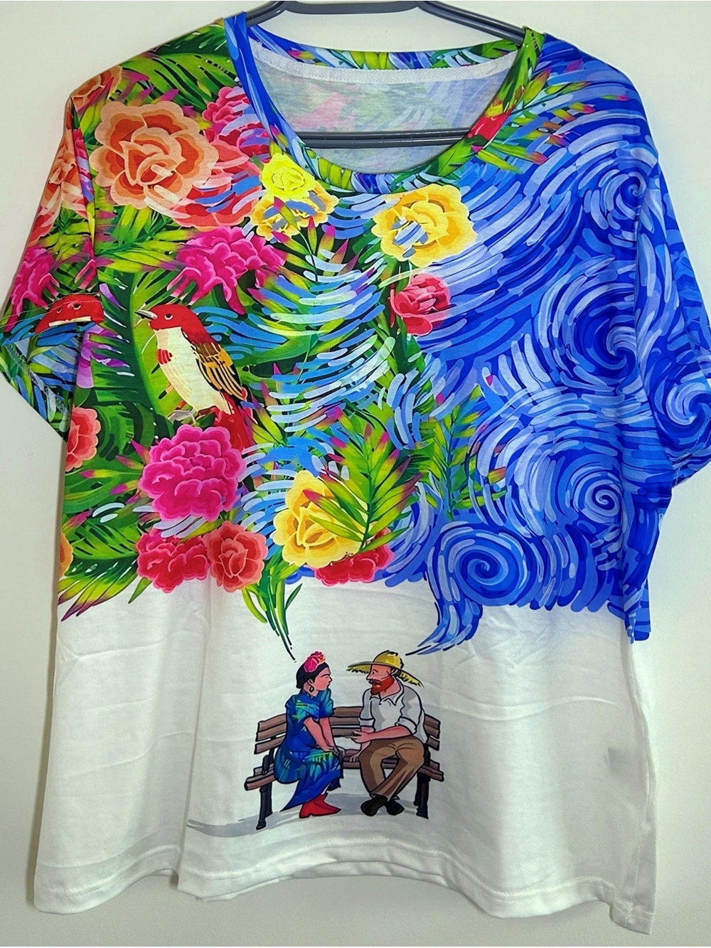 When Frida met Vincent graphic Tee - oversized